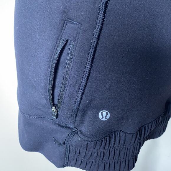 Lululemon Parallel Stiped Black and White Think Fast Hoodie - Picture 6 of 9